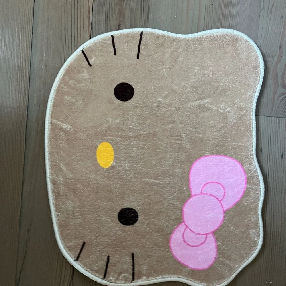 Sanrio Black and White Floral Door Mat